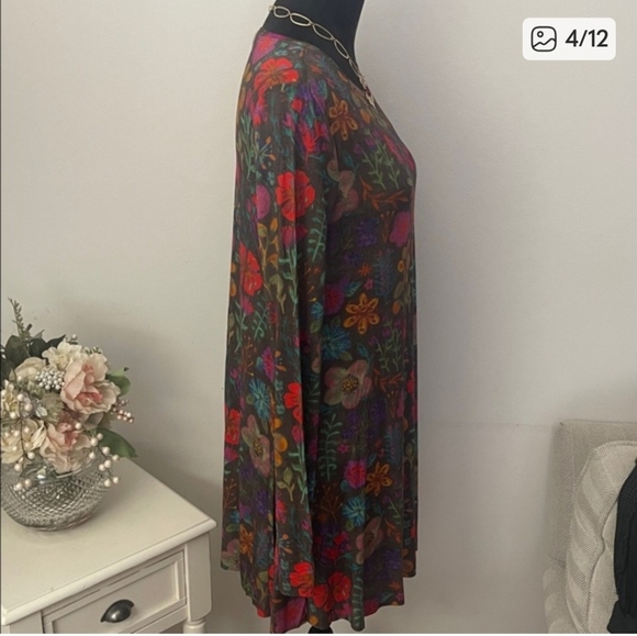 NWT Natural Life Colorful Floral Dress Large - Picture 2 of 9